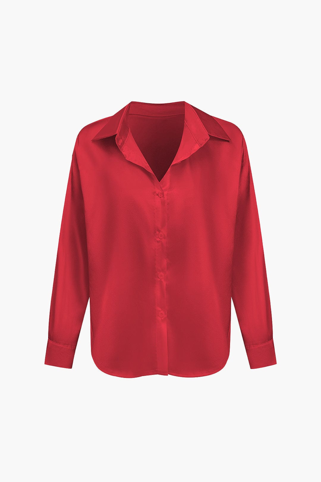Blusa mujer con cuello y nudo frontal | manga larga y cierre delantero