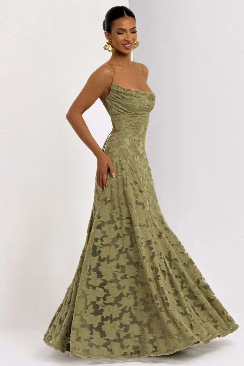 Vestido mujer | maxi con tirantes finos y corte largo