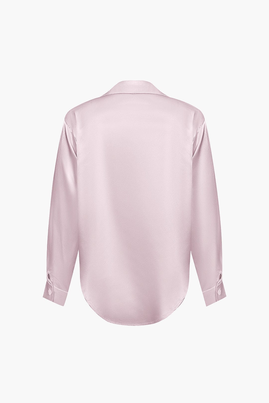 Blusa mujer con cuello y nudo frontal | manga larga y cierre delantero