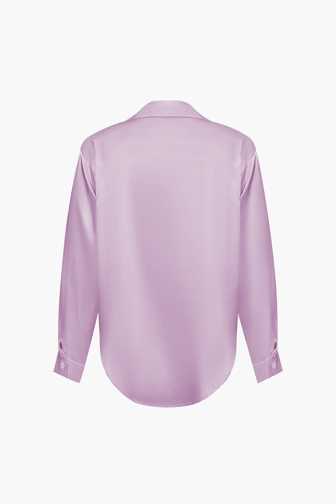 Blusa mujer con cuello y nudo frontal | manga larga y cierre delantero