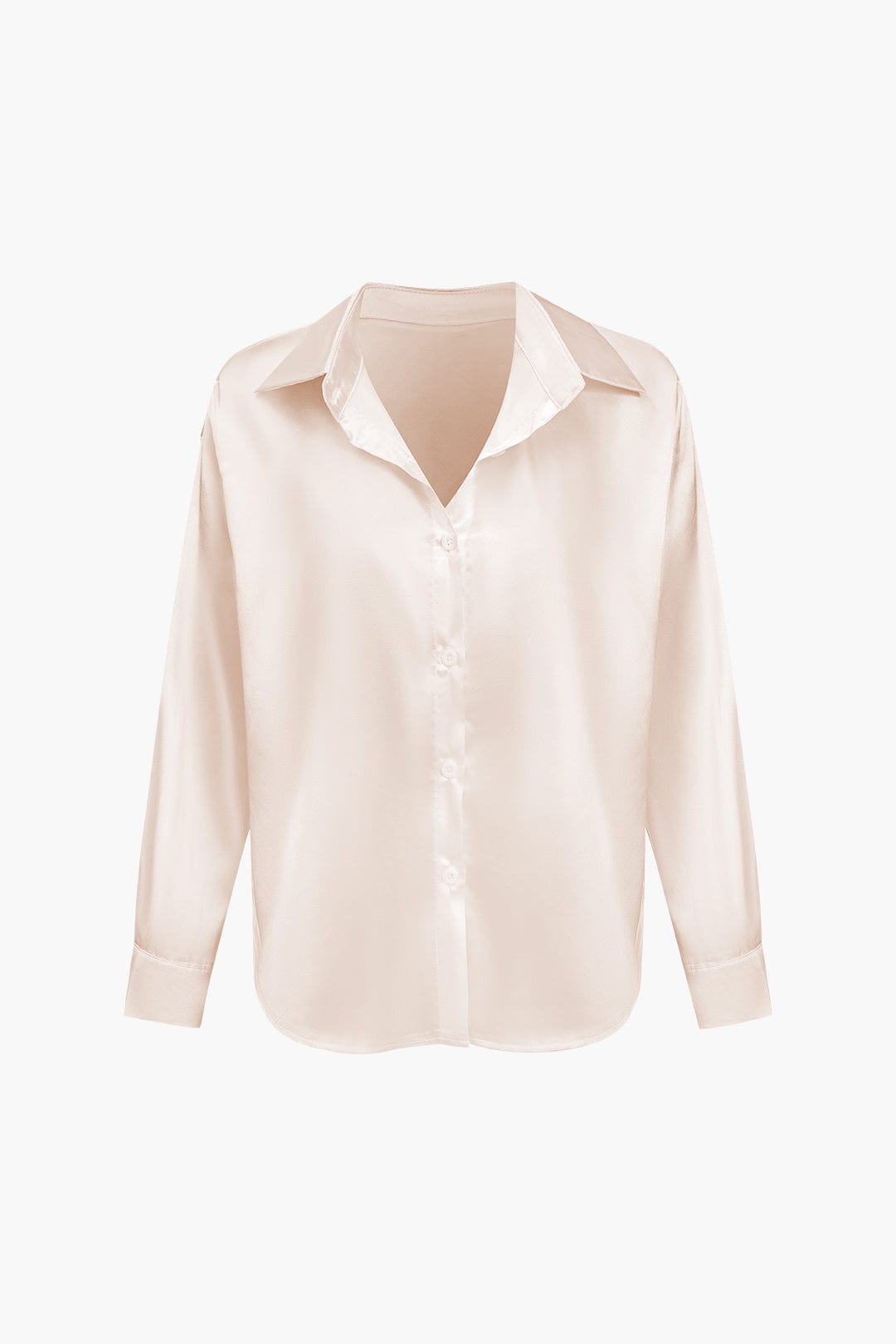 Blusa mujer con cuello y nudo frontal | manga larga y cierre delantero