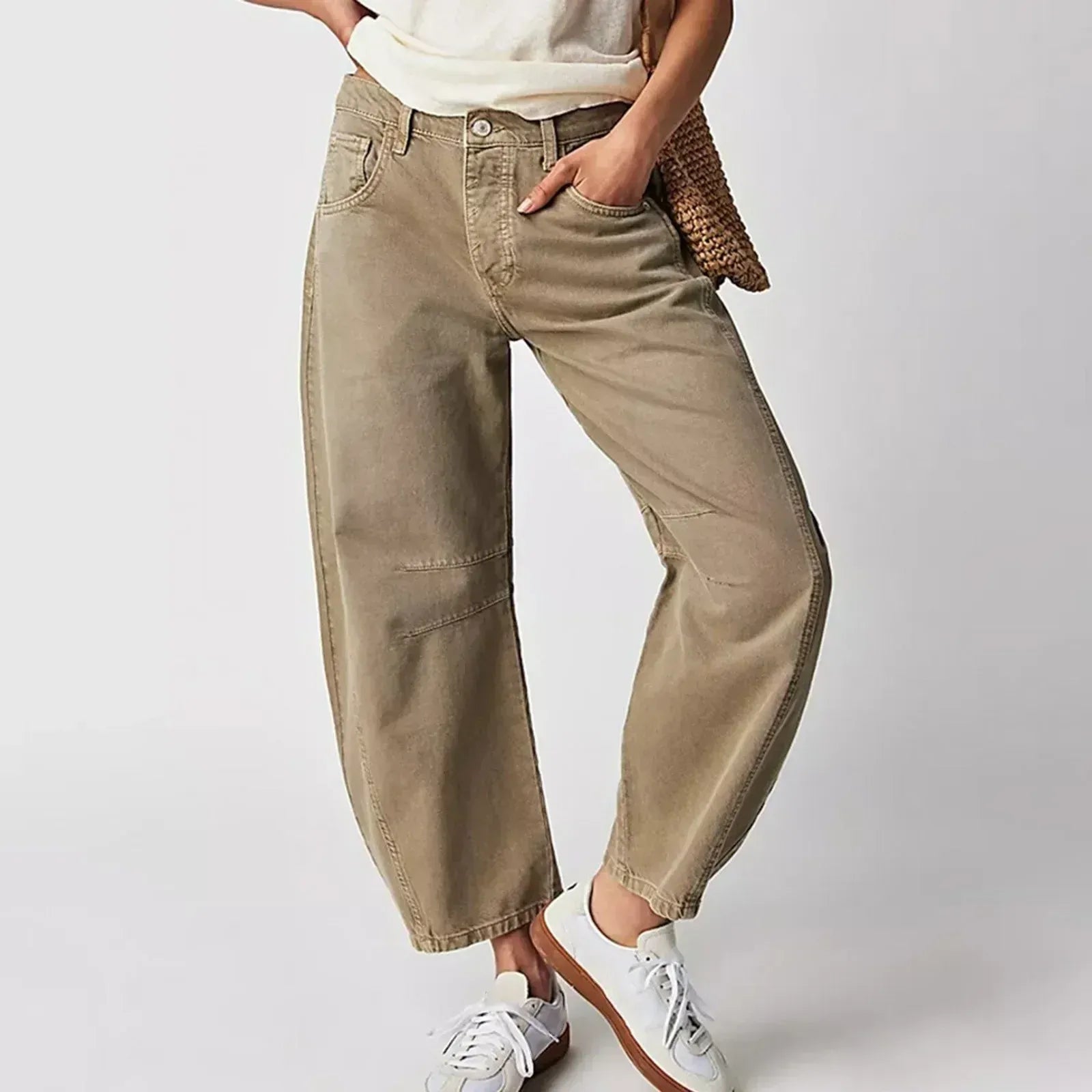 Jeans Mujer | Corte Baggy con Cintura Alta y Pierna Ancha