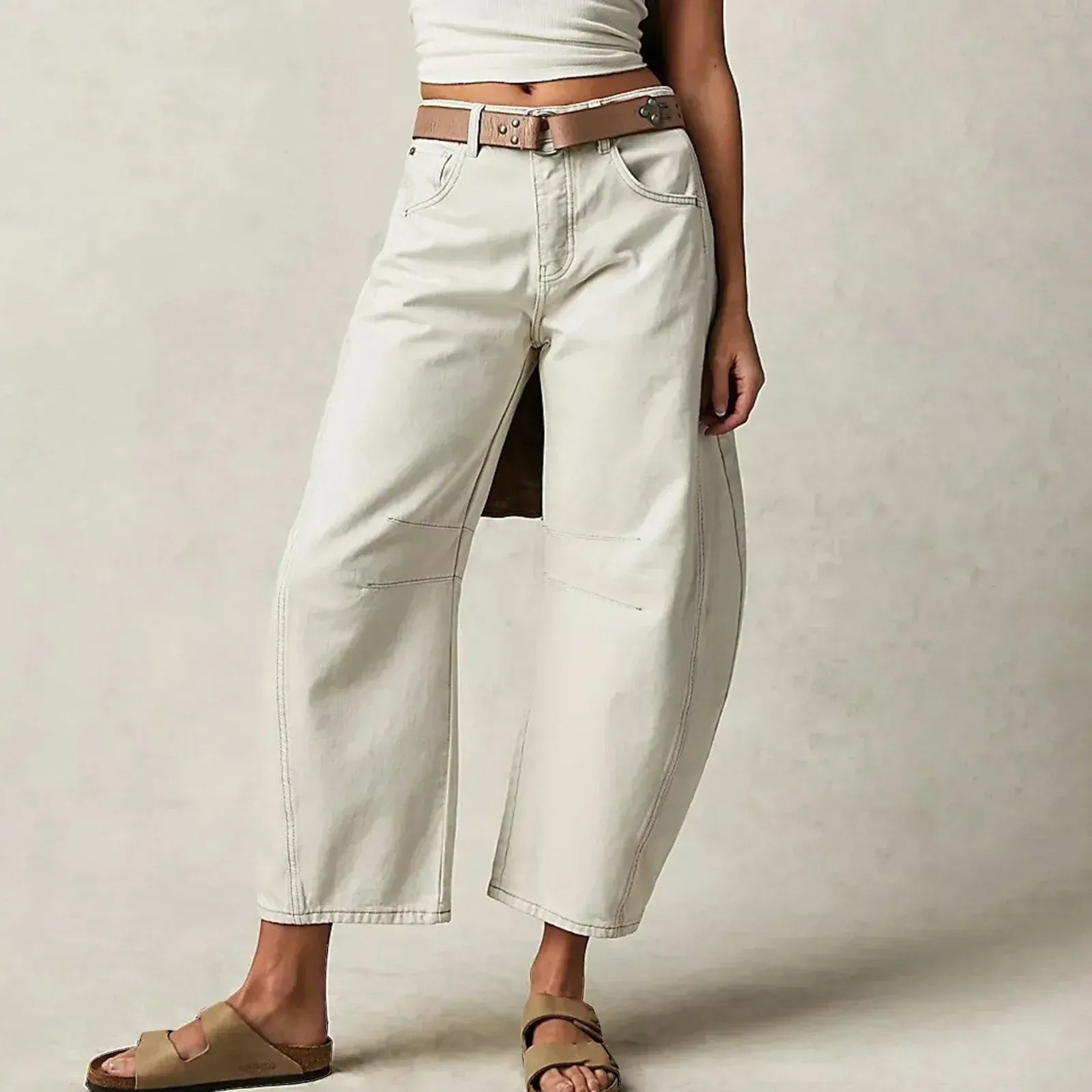 Jeans Mujer | Corte Baggy con Cintura Alta y Pierna Ancha
