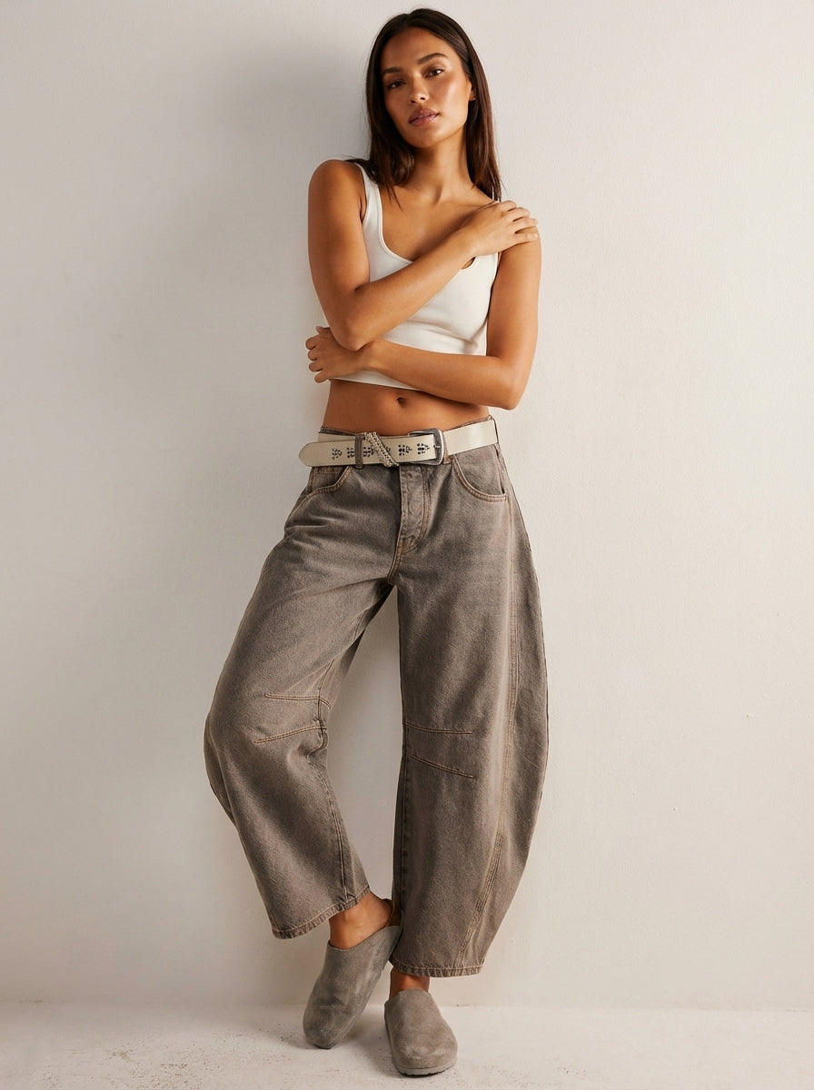 Jeans Mujer | Corte Baggy con Cintura Alta y Pierna Ancha
