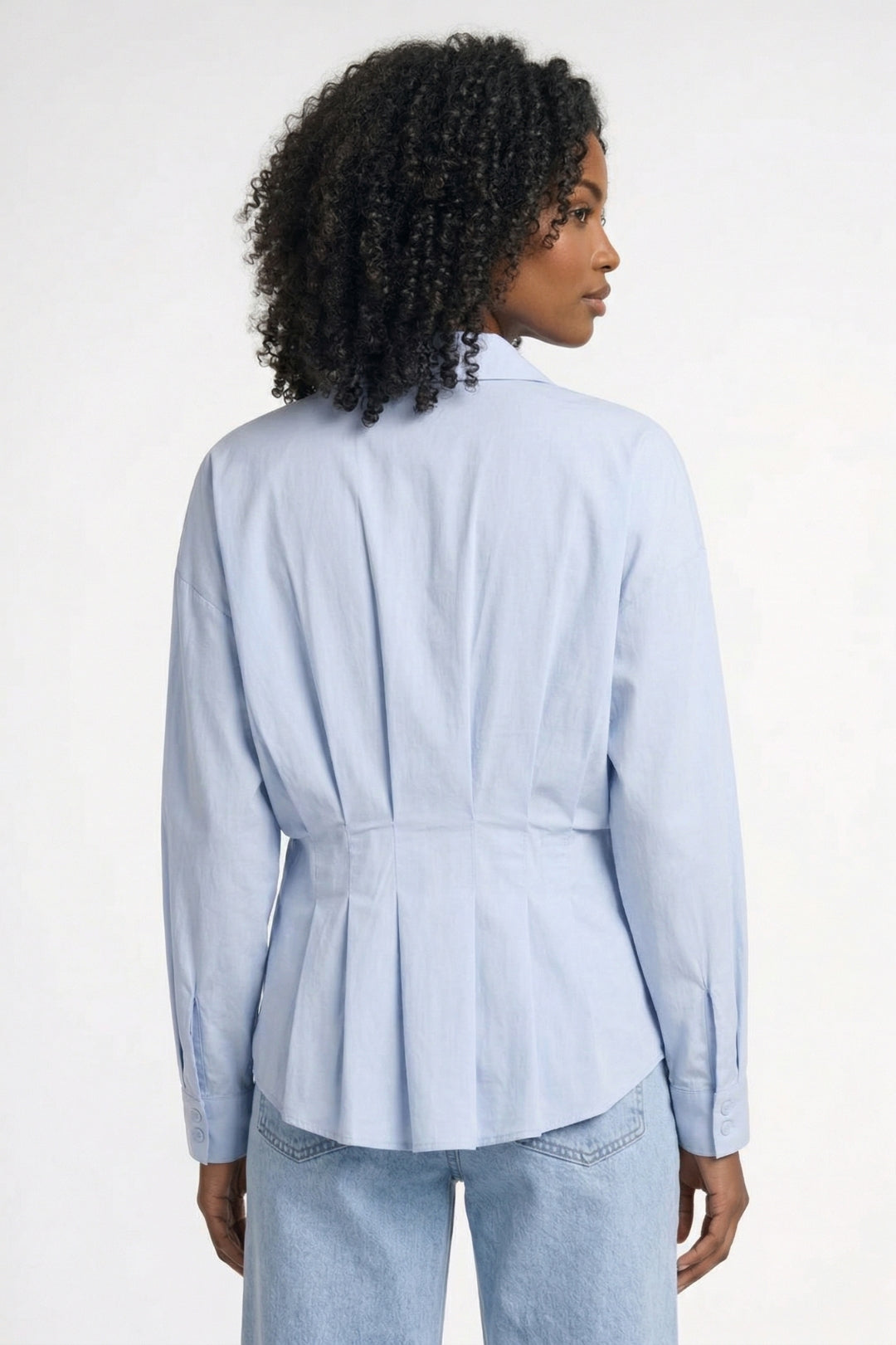 Blusa Mujer | Corte Entallado con Cinturilla y Cierre de Botones