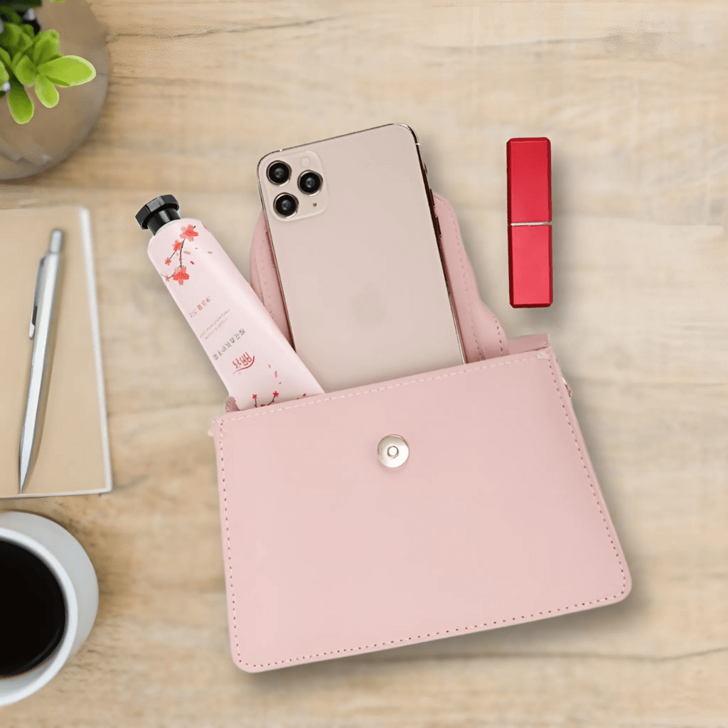 Bolso mujer | mini estructurado con solapa y cierre frontal
