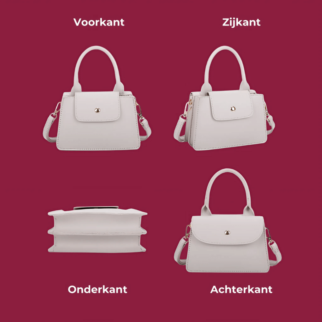 Bolso mujer | mini estructurado con solapa y cierre frontal