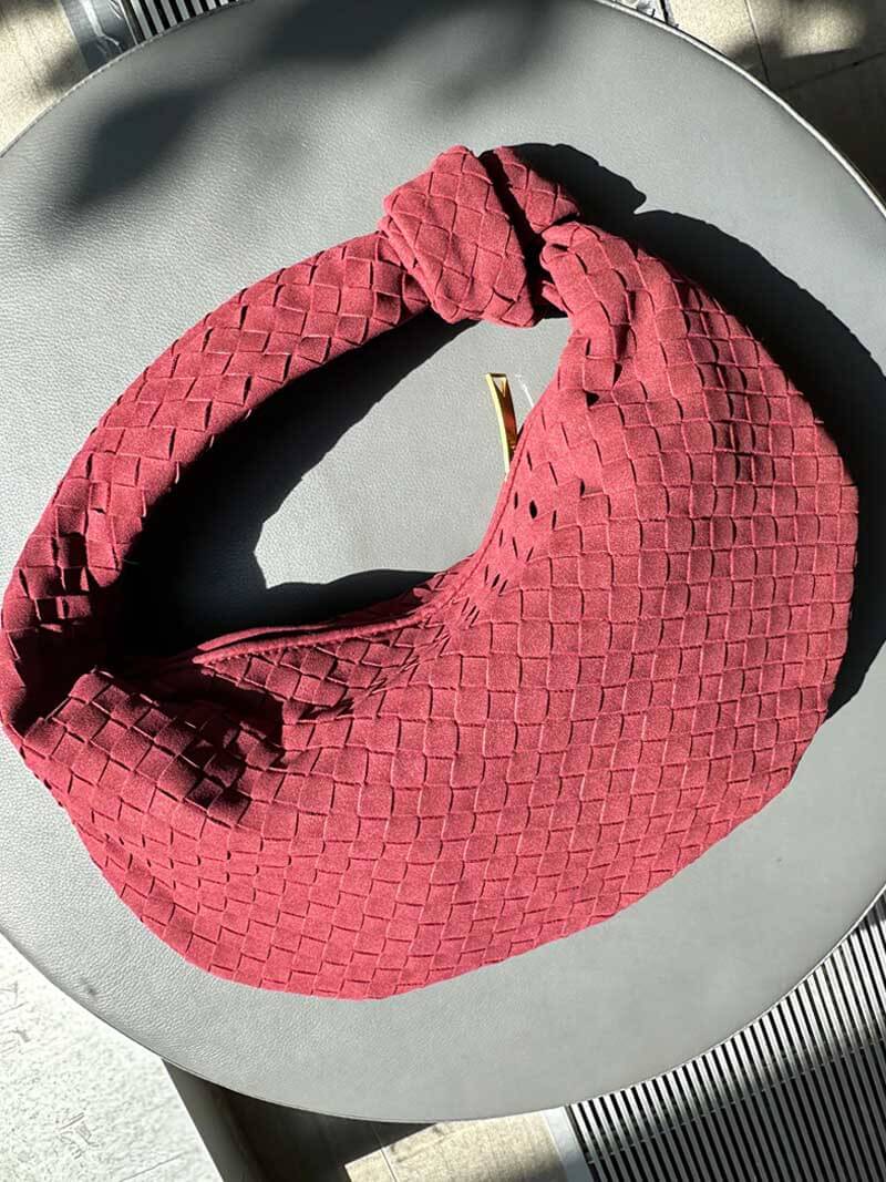 Bolso mujer | diseño trenzado con asa anudada curva