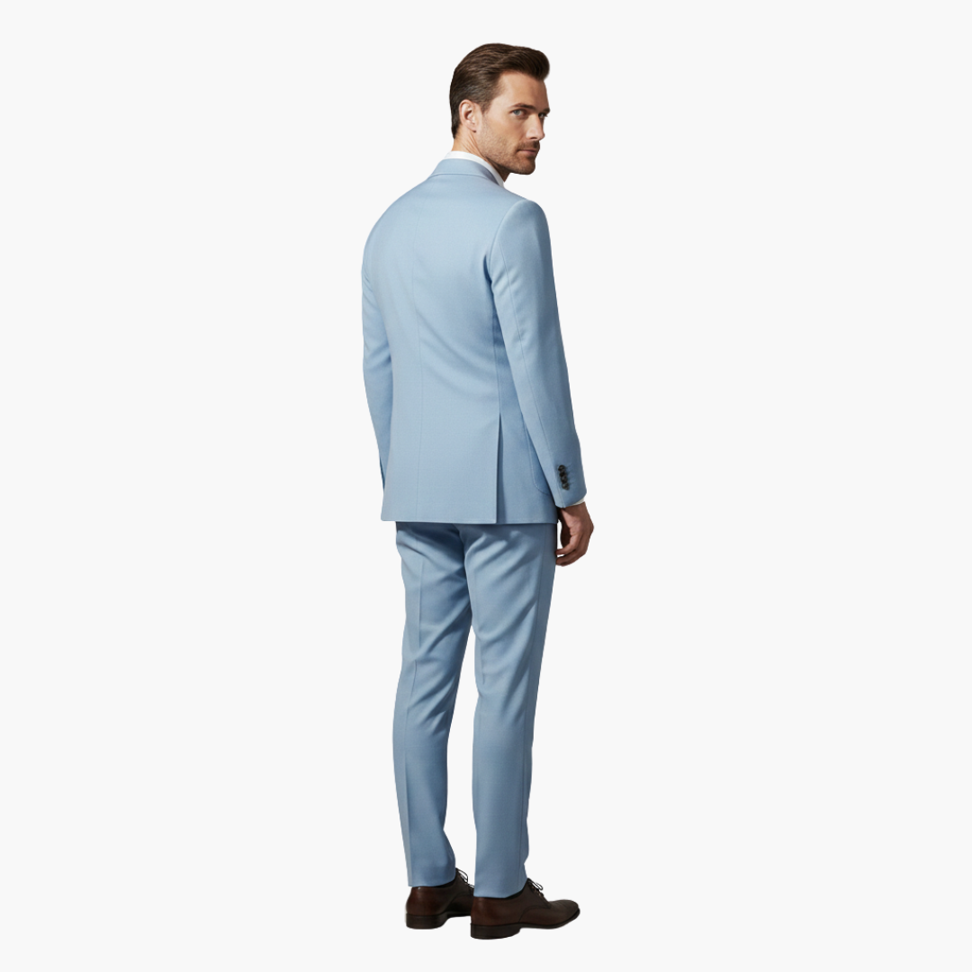 Traje hombre | conjunto dos piezas con solapa y cierre frontal