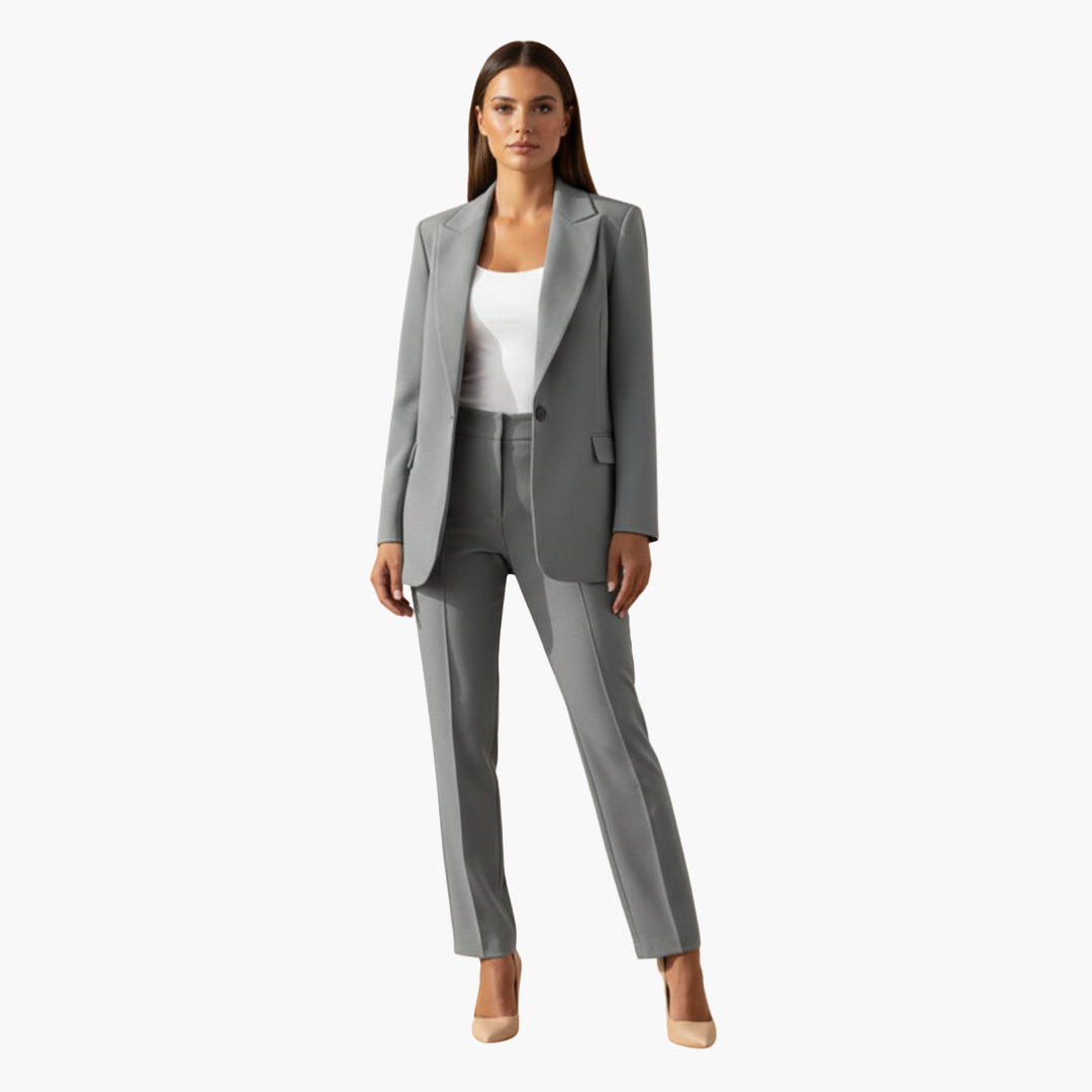 Conjunto mujer | blazer y pantalón con corte ajustado