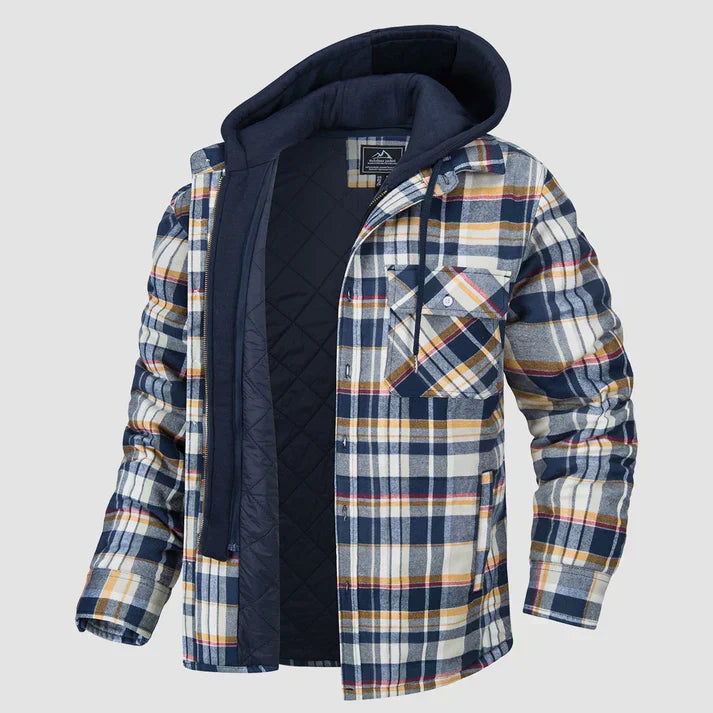 Chaqueta hombre | capucha con cierre frontal y bolsillos