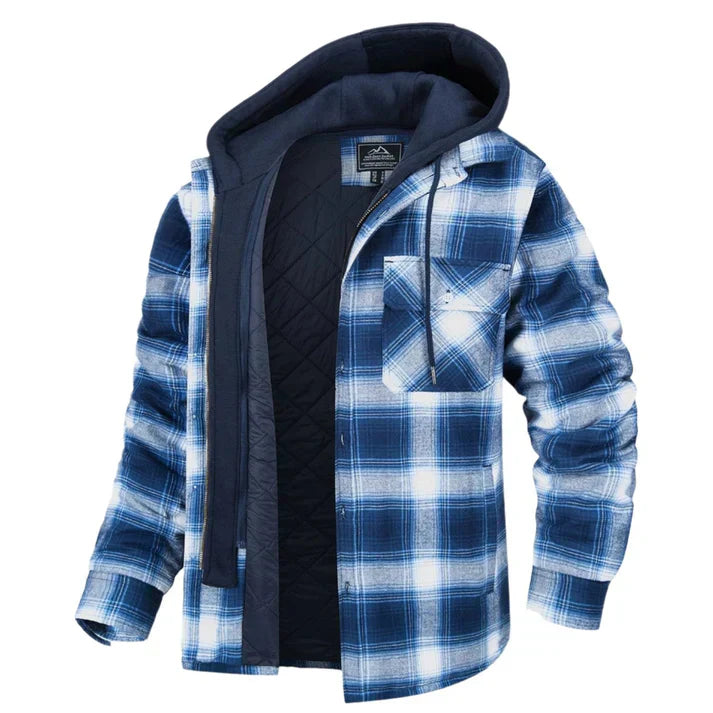 Chaqueta hombre | capucha con cierre frontal y bolsillos