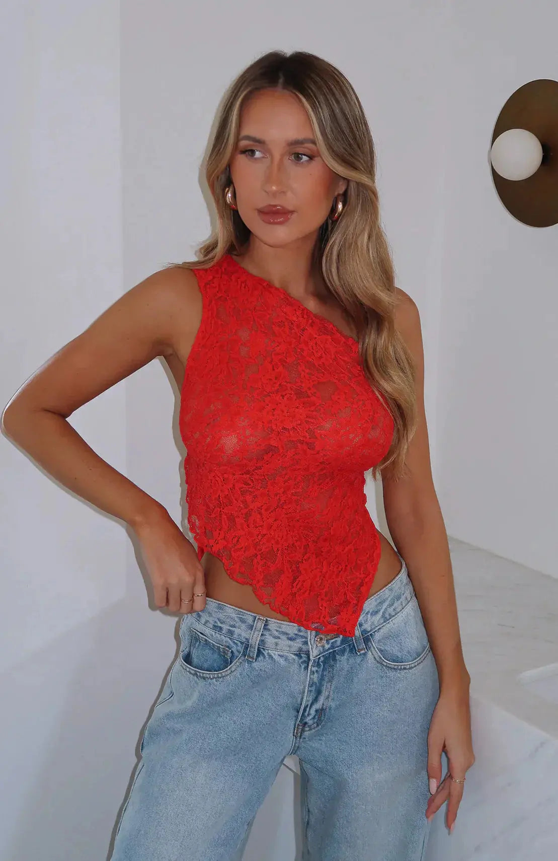 Prenda superior mujer | diseño asimétrico de un hombro