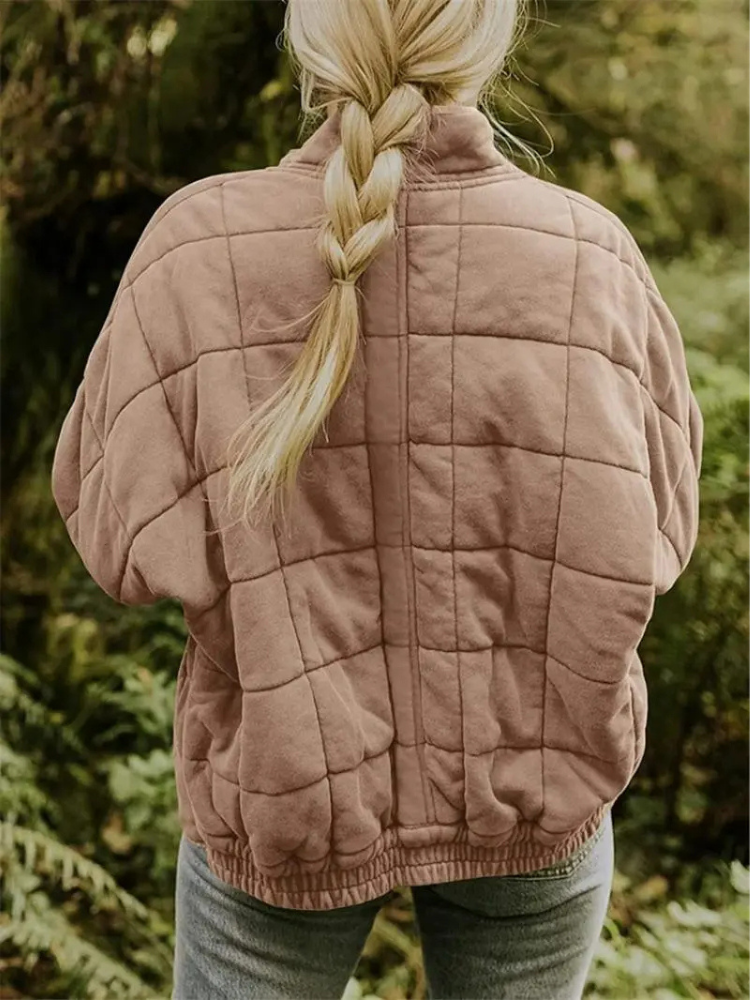Chaqueta mujer | acolchada con cremallera y bolsillos