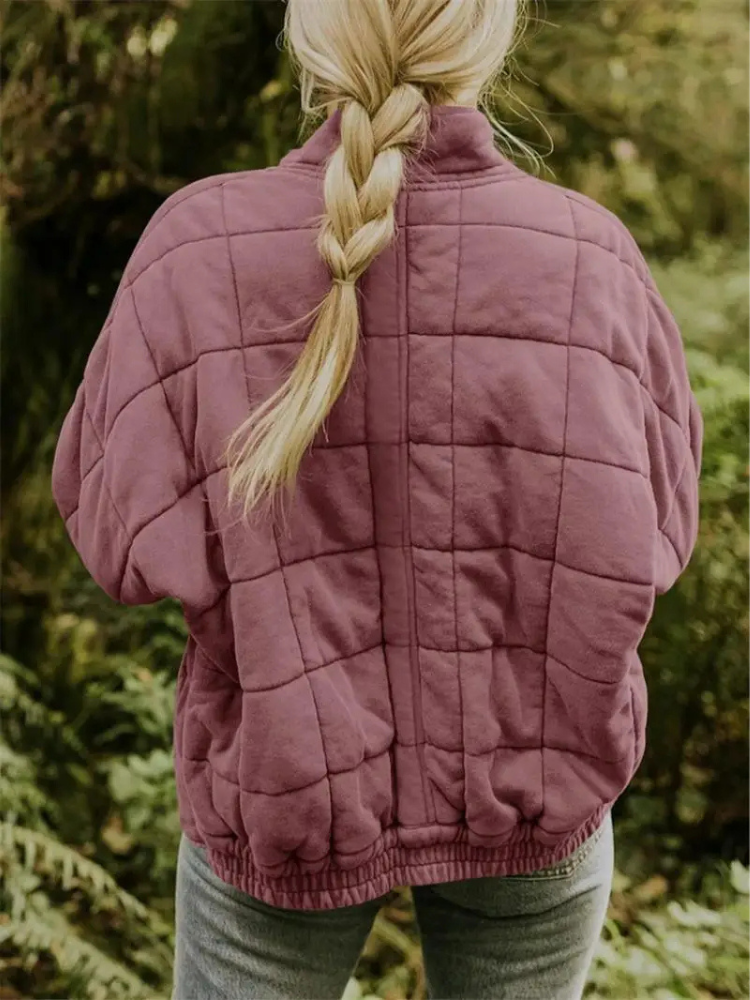 Chaqueta mujer | acolchada con cremallera y bolsillos