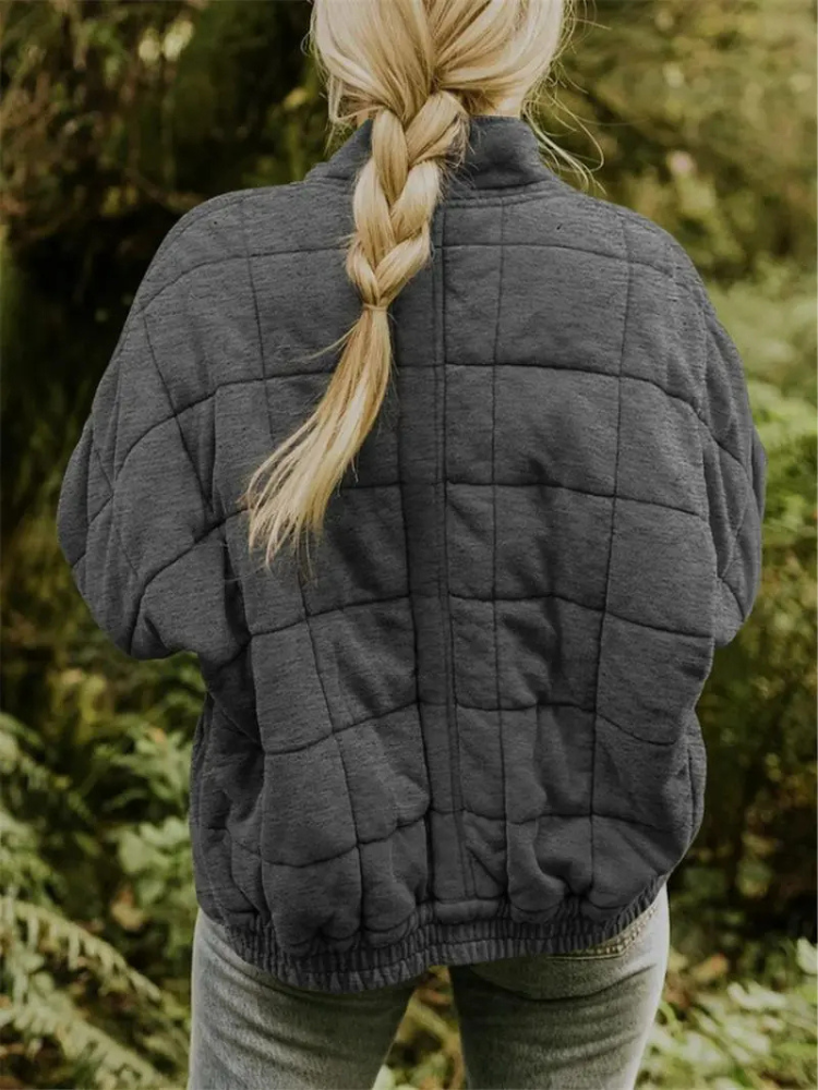 Chaqueta mujer | acolchada con cremallera y bolsillos