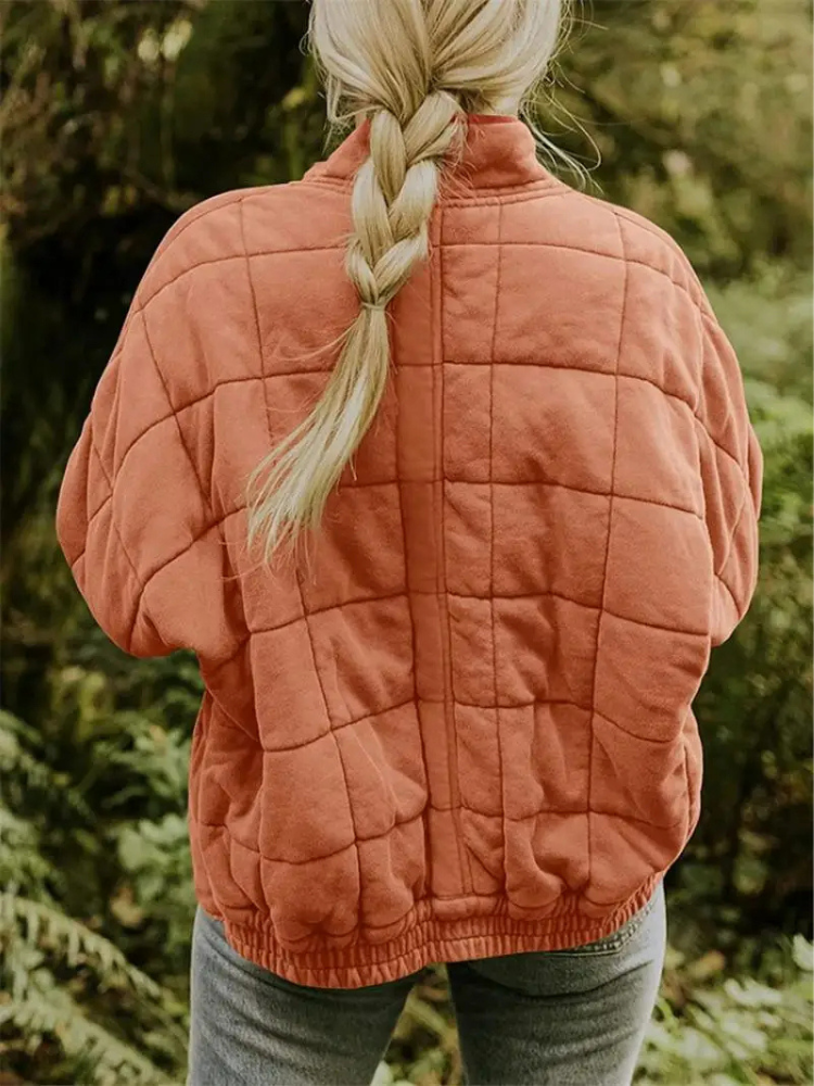 Chaqueta mujer | acolchada con cremallera y bolsillos