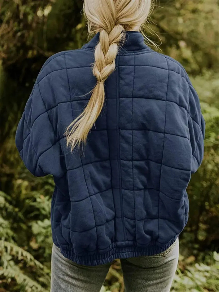 Chaqueta mujer | acolchada con cremallera y bolsillos