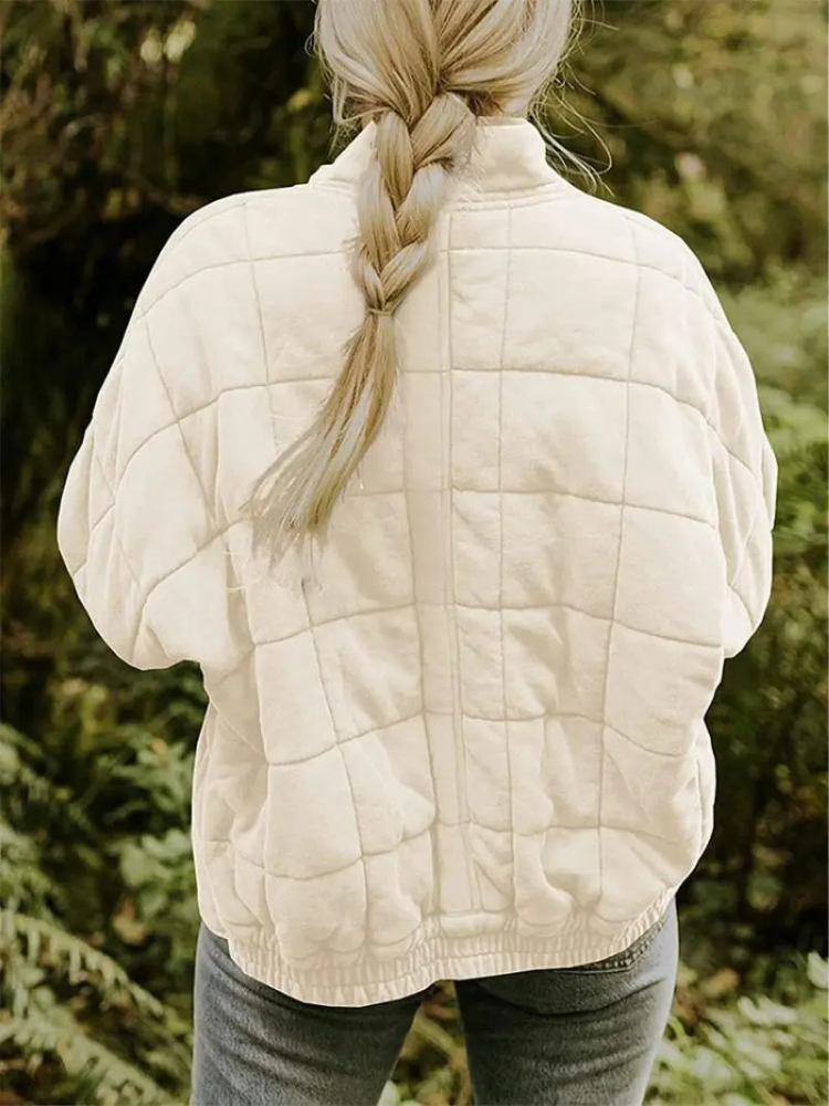 Chaqueta mujer | acolchada con cremallera y bolsillos