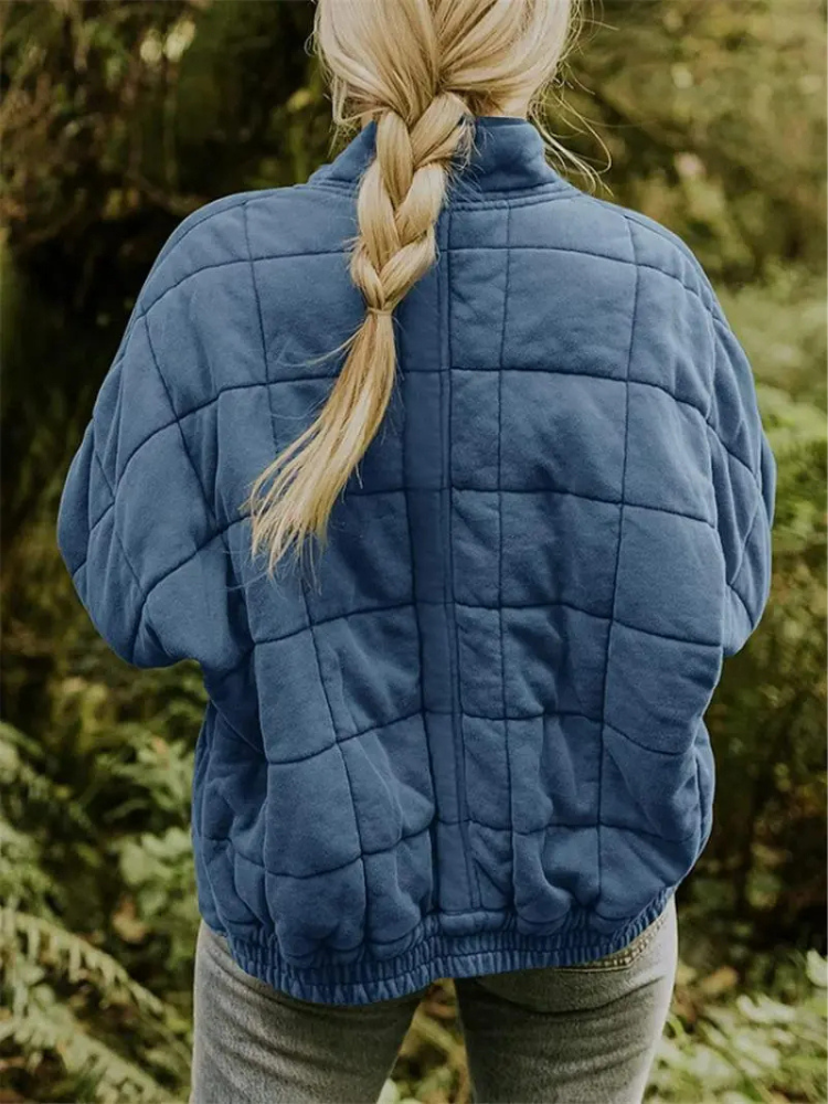 Chaqueta mujer | acolchada con cremallera y bolsillos