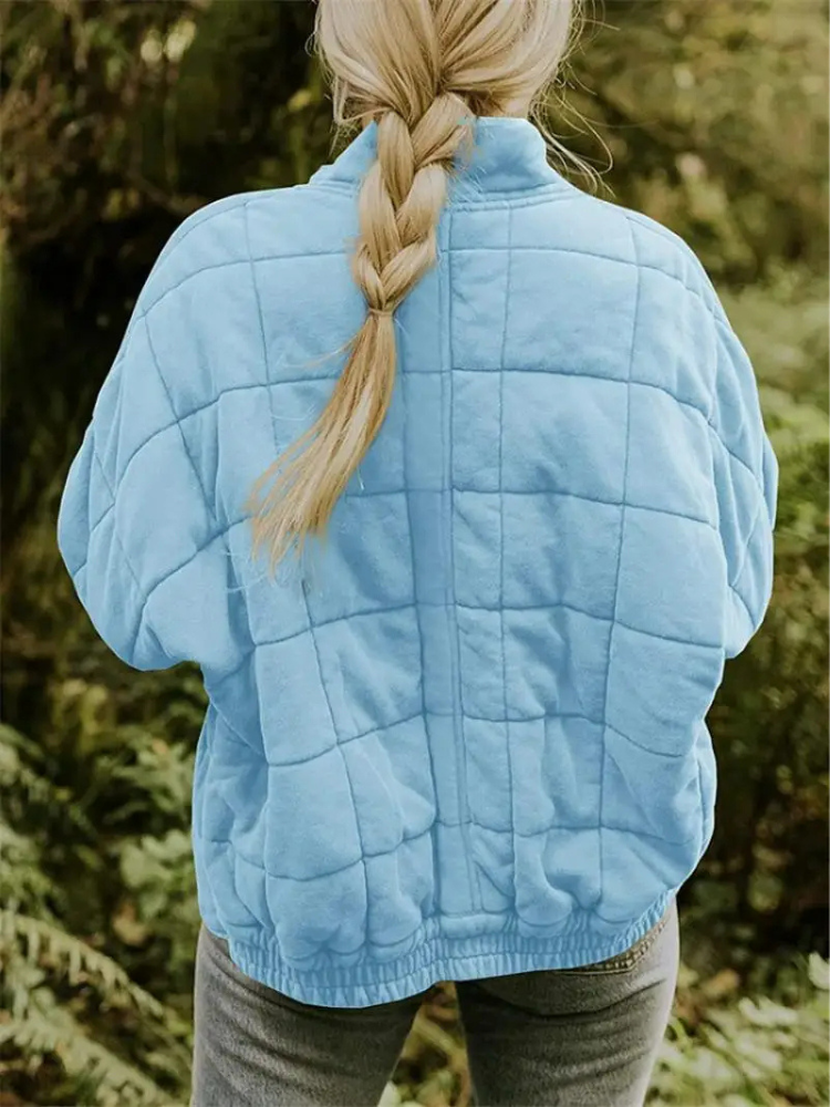 Chaqueta mujer | acolchada con cremallera y bolsillos
