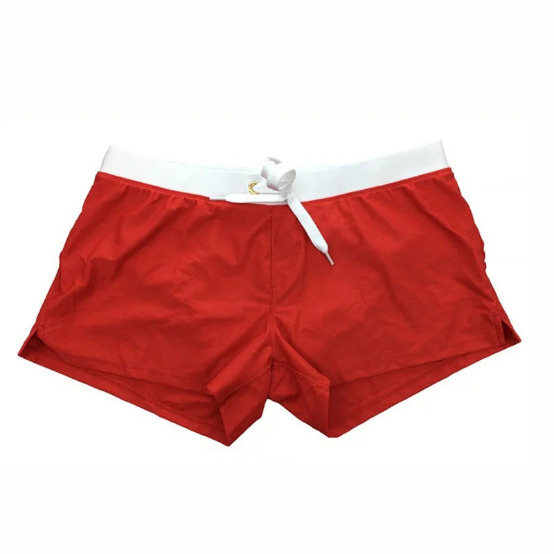 Bañador hombre | corte corto con cordón ajustable y abertura lateral