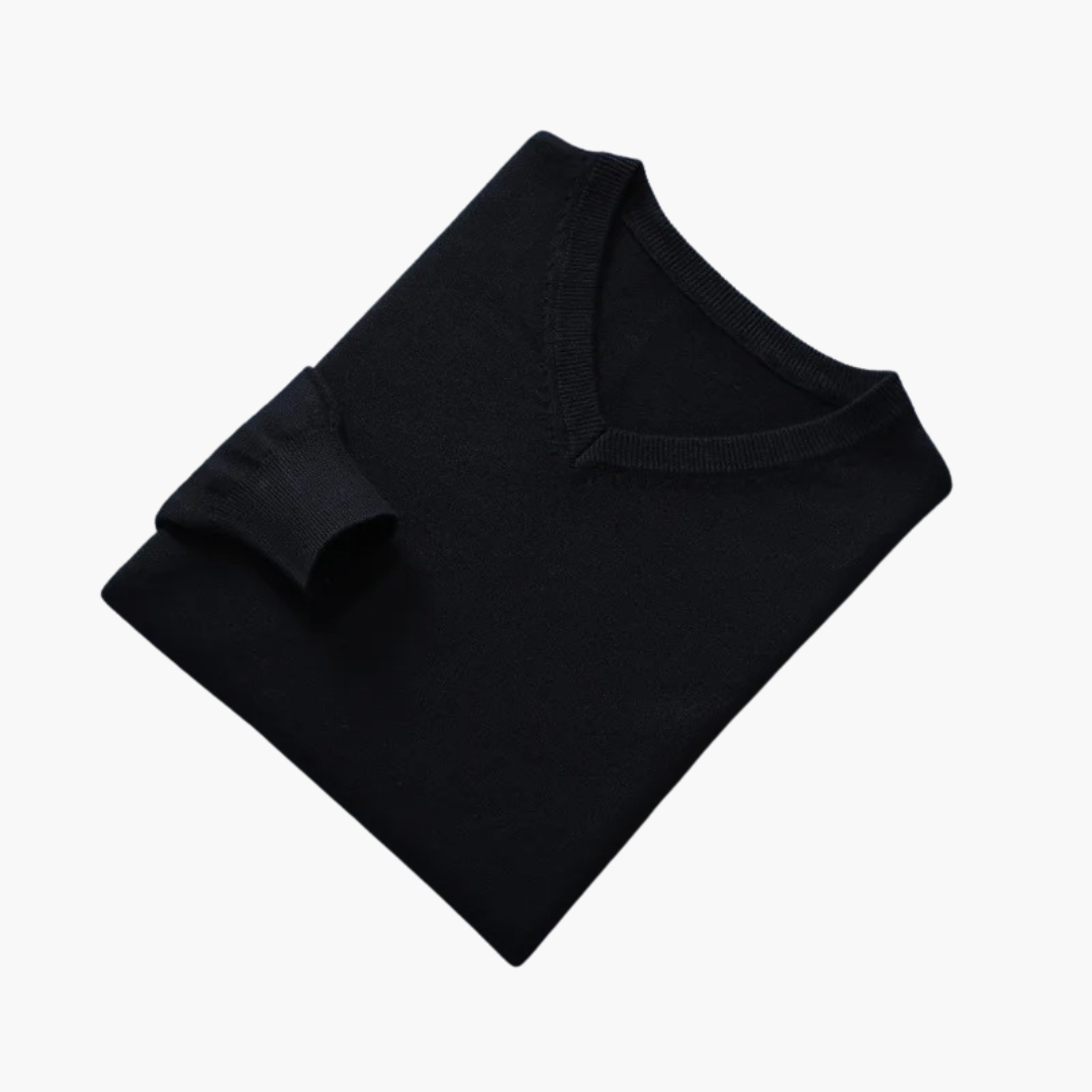Jersey hombre | diseño cuello en V y manga larga