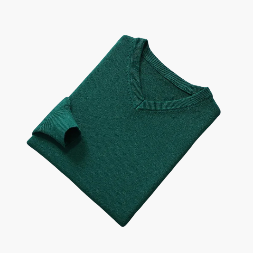 Jersey hombre | diseño cuello en V y manga larga