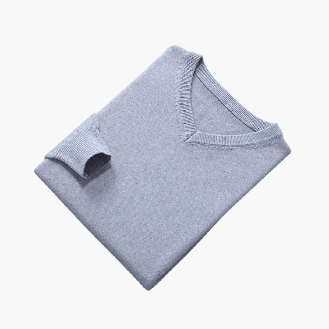 Jersey hombre | diseño cuello en V y manga larga