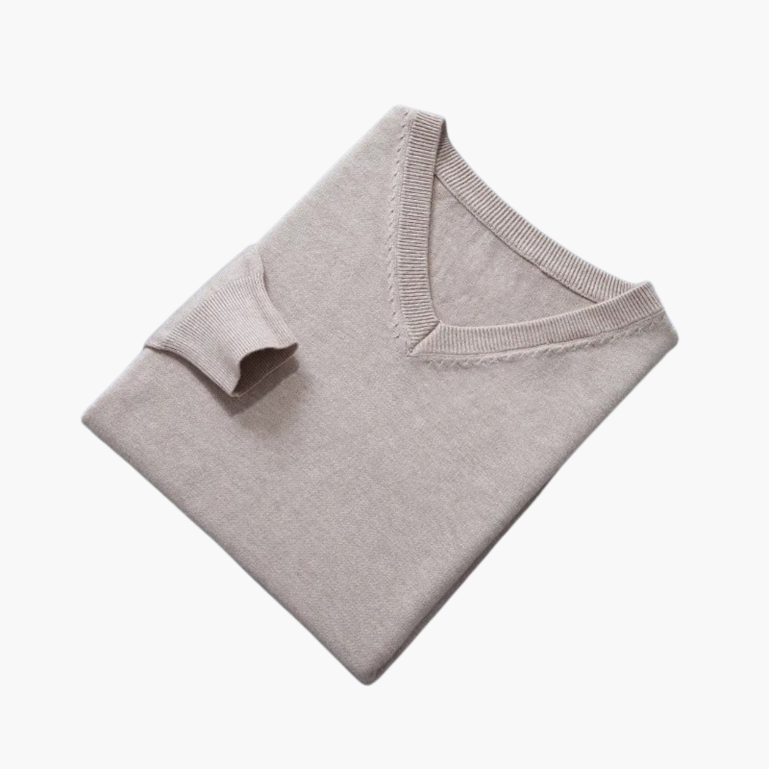 Jersey hombre | diseño cuello en V y manga larga