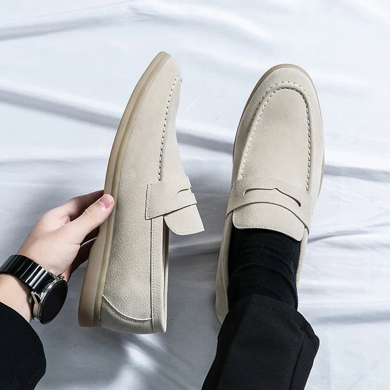 Zapatos hombre | mocasín sin cordones con banda superior