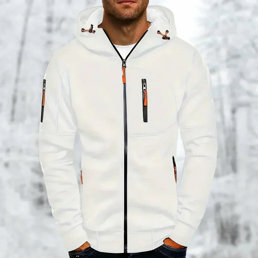 Sudadera hombre | capucha con cremallera completa y bolsillos