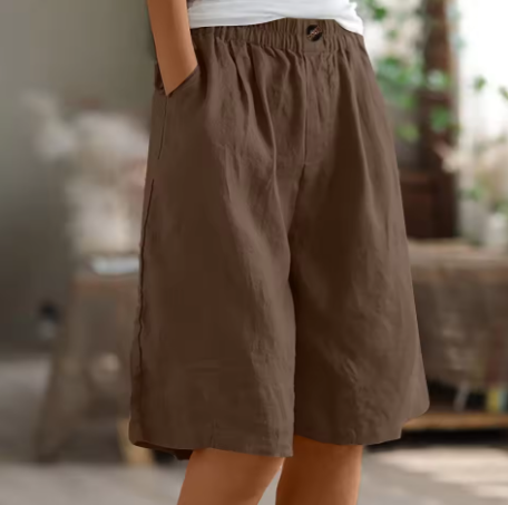 Shorts Mujer | Corte Relajado con Cintura Elástica