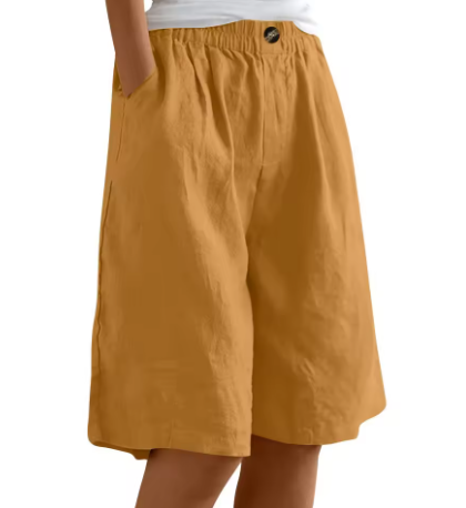 Shorts Mujer | Corte Relajado con Cintura Elástica