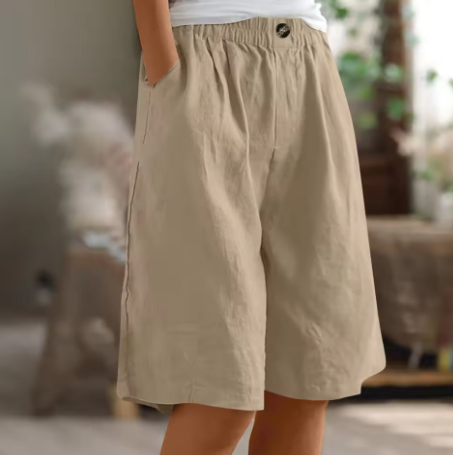 Shorts Mujer | Corte Relajado con Cintura Elástica