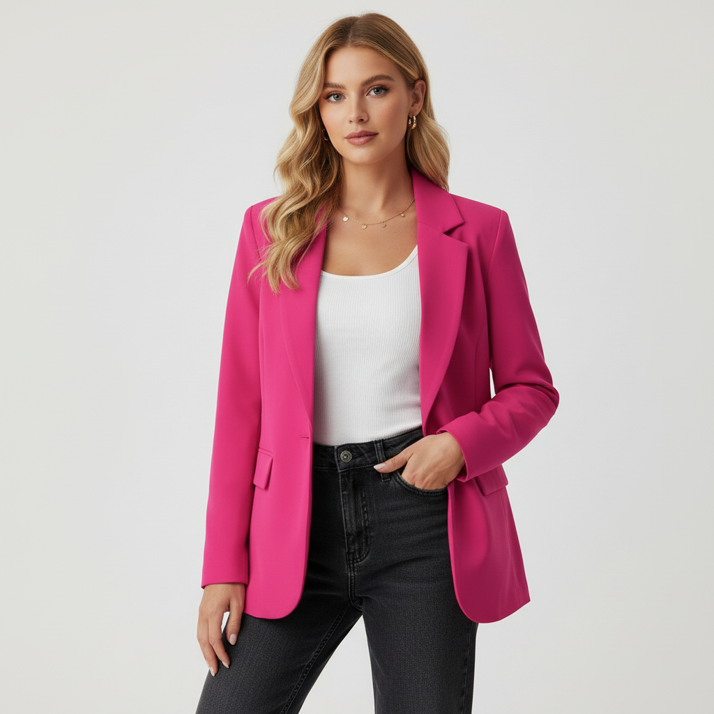 Blazer Mujer | Corte Entallado con Cierre de Botón Frontal