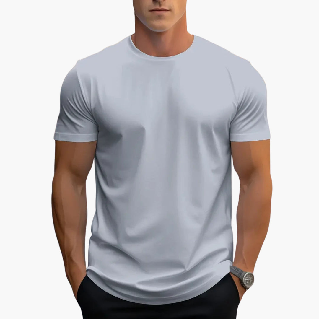 Camiseta hombre | cuello redondo con manga corta y corte recto