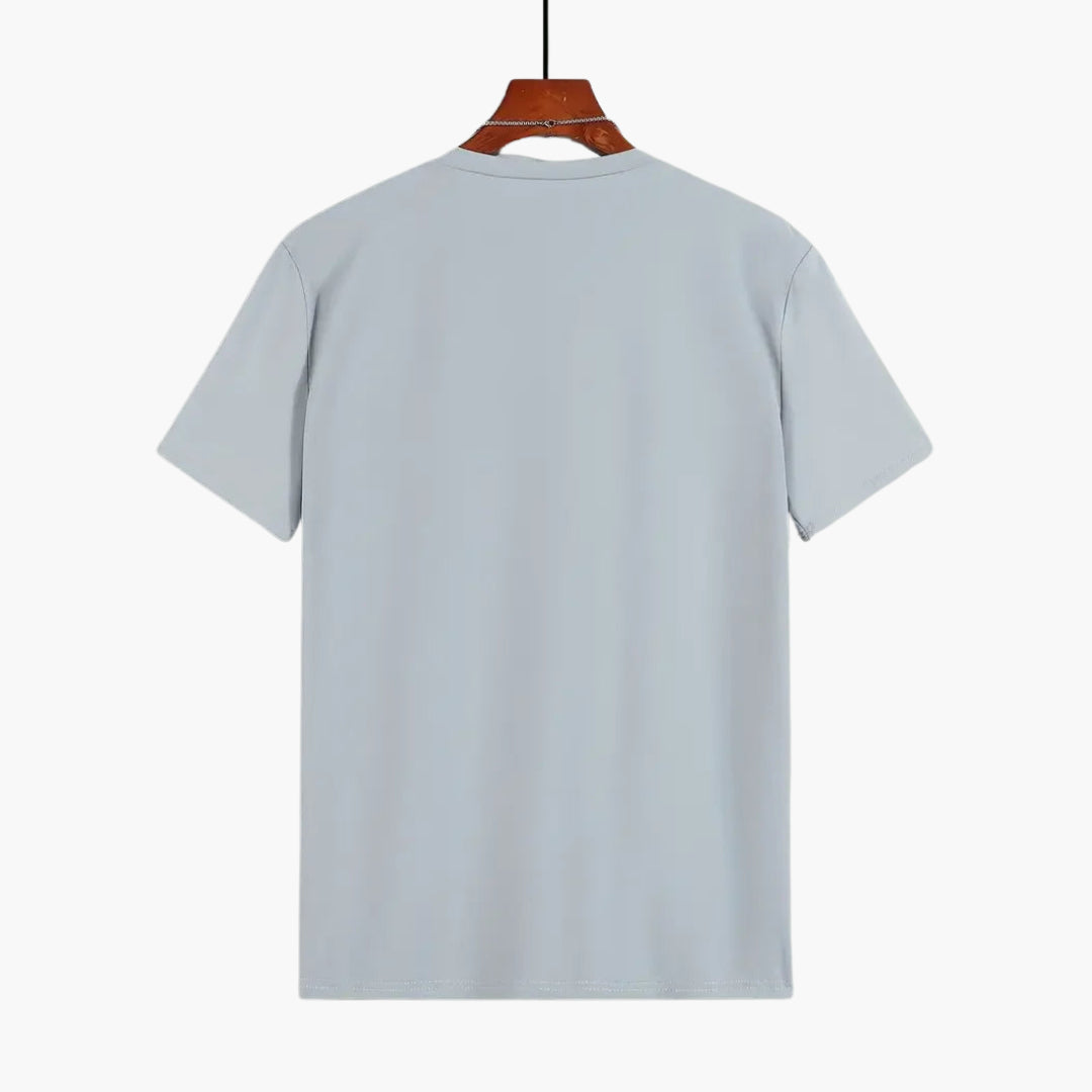 Camiseta hombre | cuello redondo con manga corta y corte recto