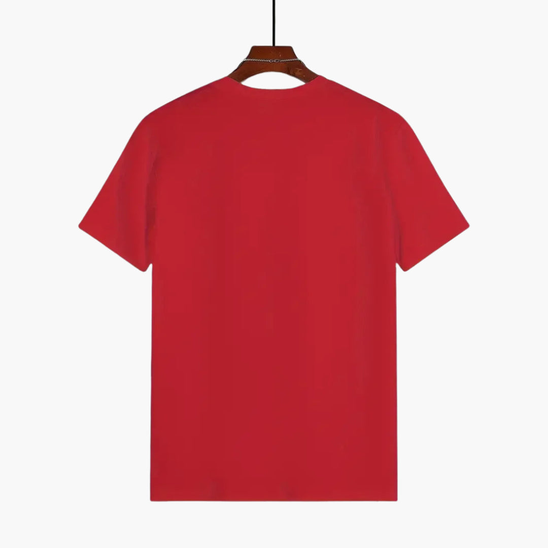 Camiseta hombre | cuello redondo con manga corta y corte recto