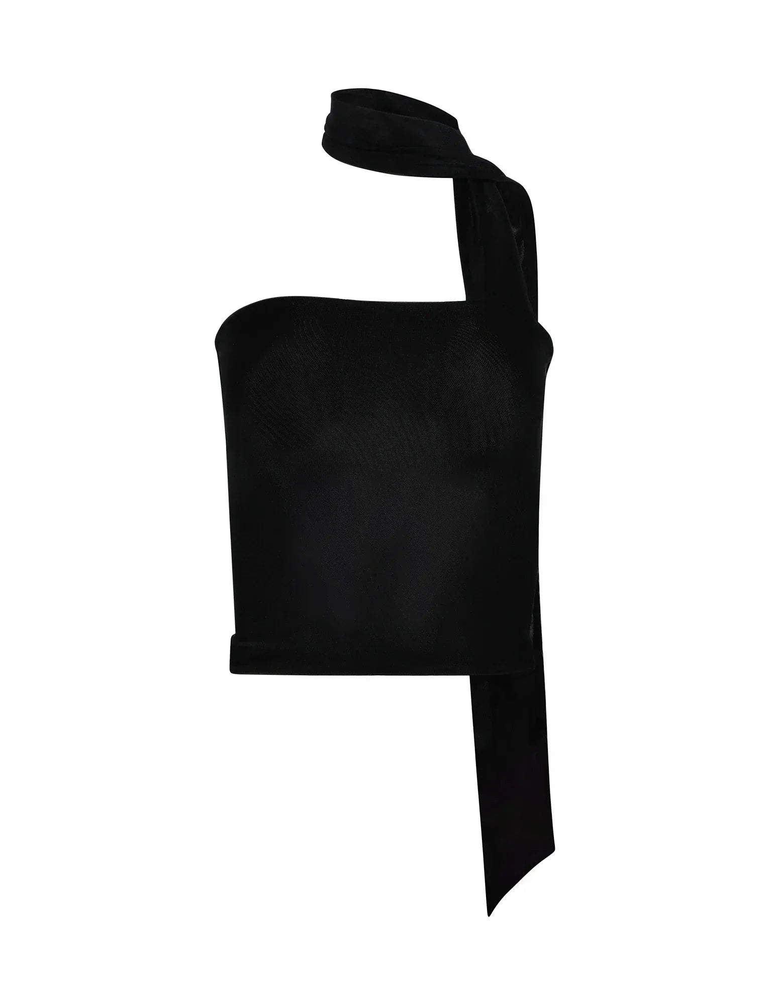 Top mujer | diseño asimétrico con tirante al cuello
