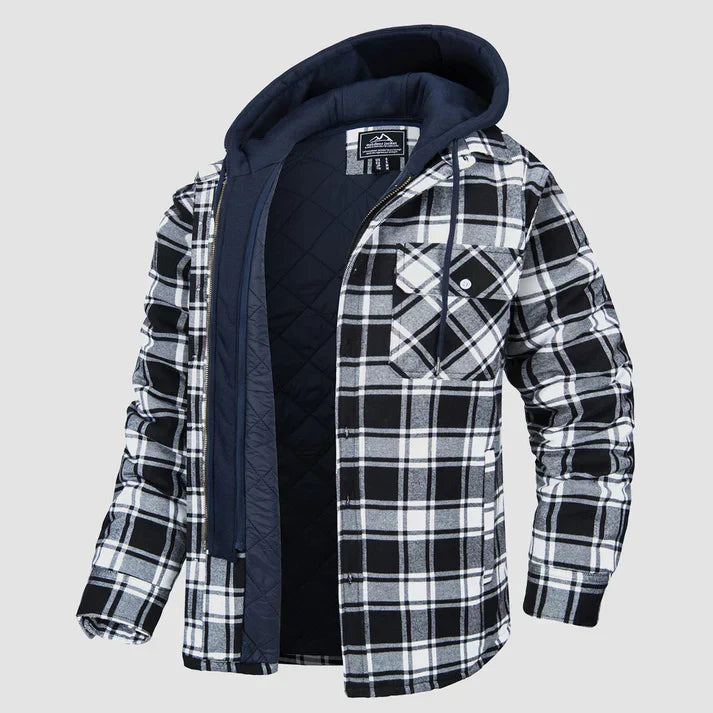 Chaqueta hombre | capucha con cierre frontal y bolsillos