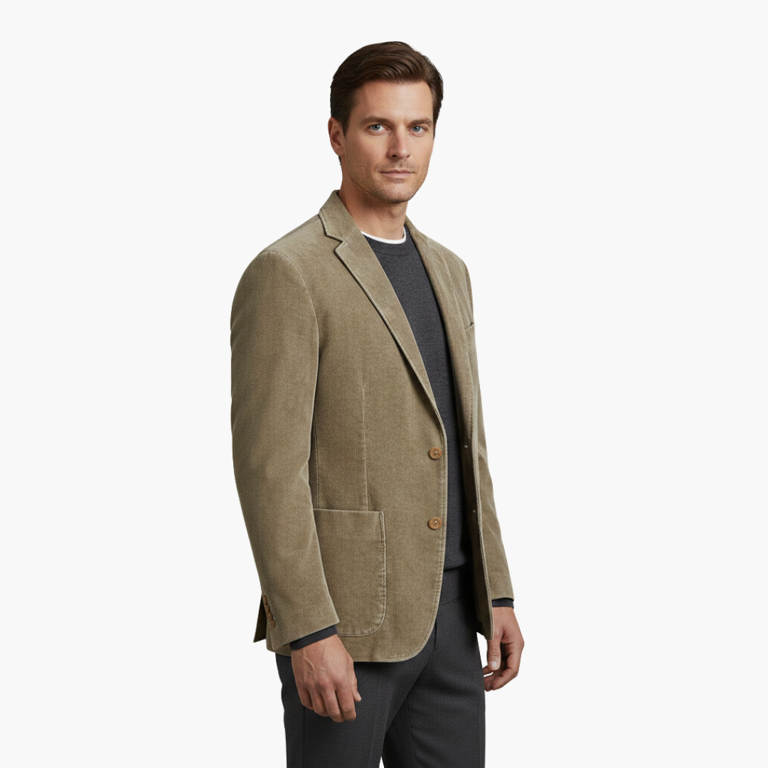 Blazer hombre | diseño con solapa clásica y cierre frontal