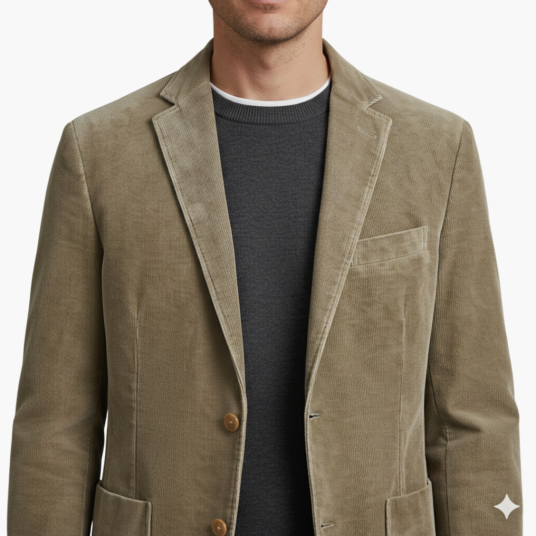 Blazer hombre | diseño con solapa clásica y cierre frontal