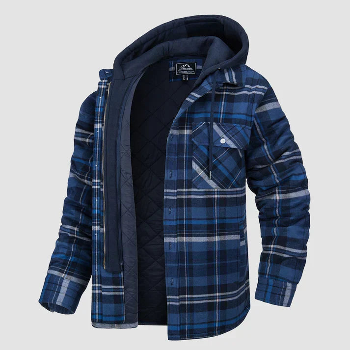 Chaqueta hombre | capucha con cierre frontal y bolsillos