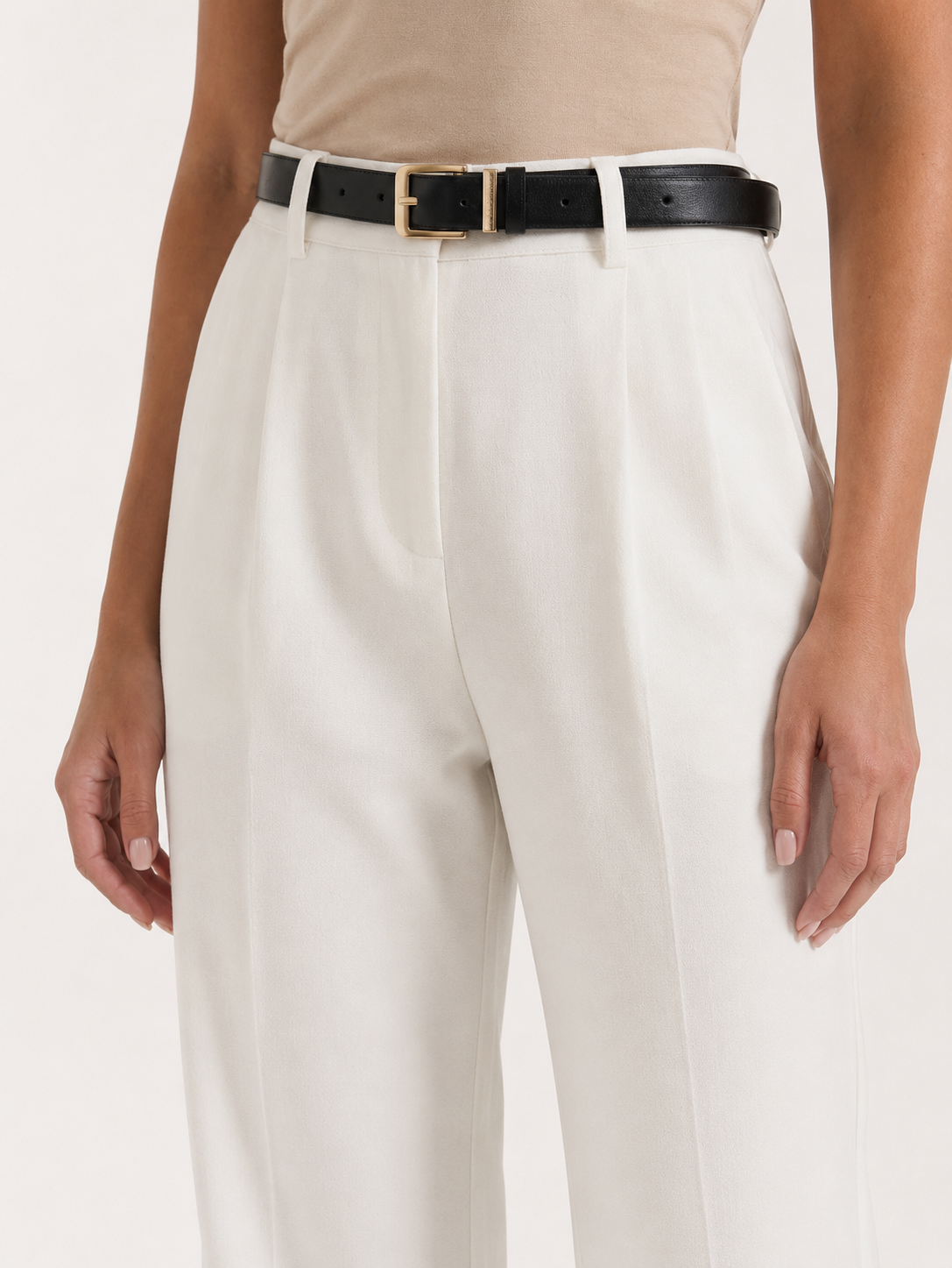 Pantalón Mujer Talle Alto | Pierna Ancha y Fit Relajado