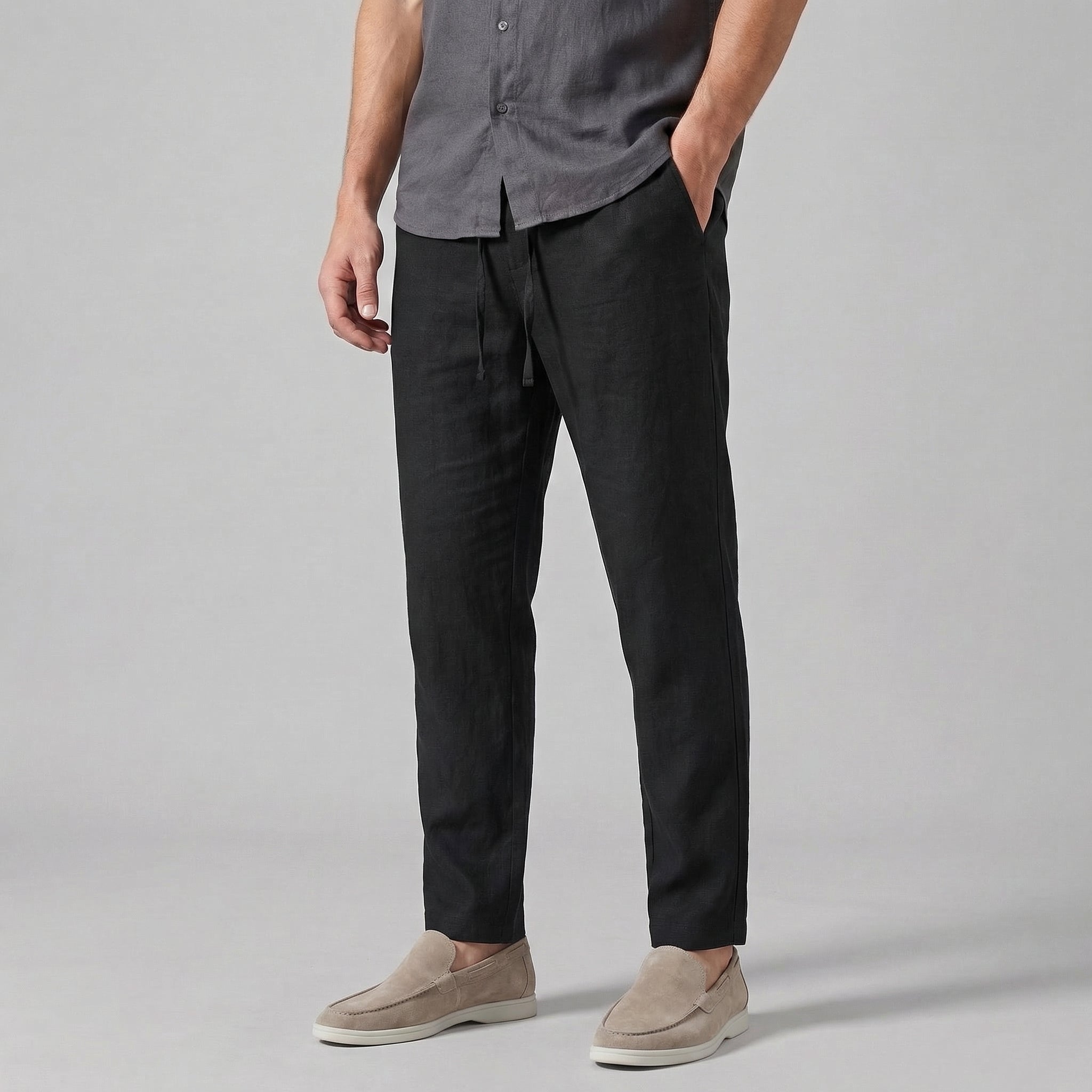 Pantalones Hombre Wide Leg | Corte Ancho para Clima Cálido
