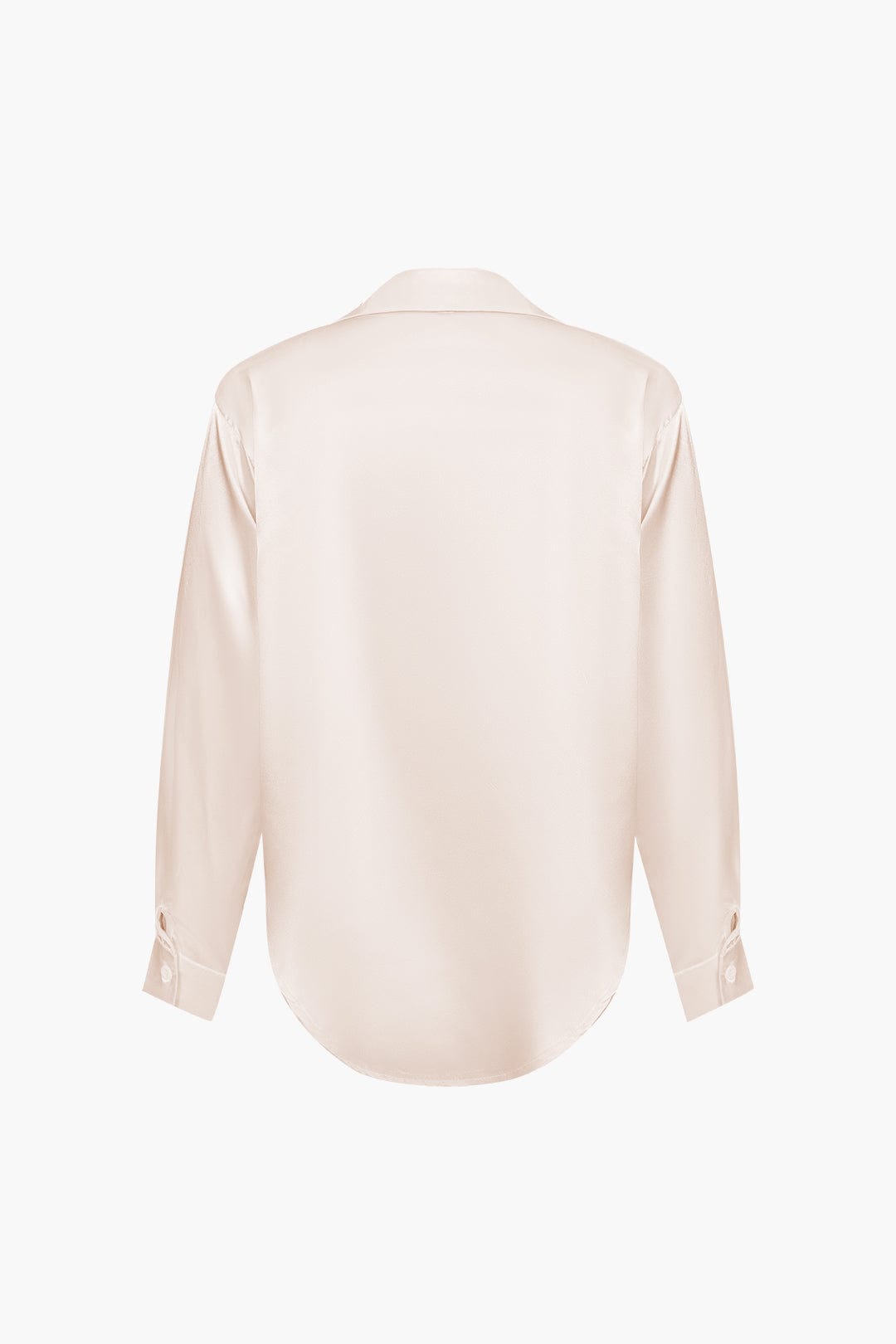Blusa mujer con cuello y nudo frontal | manga larga y cierre delantero