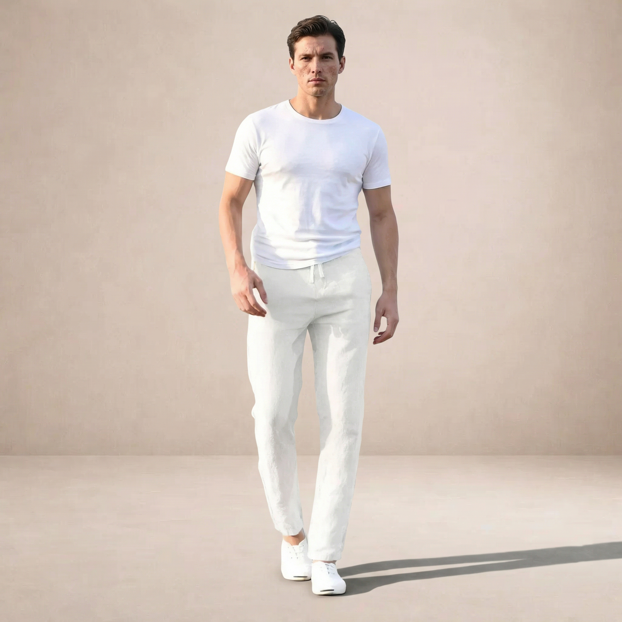 Pantalón Hombre Regular Fit | Corte Recto con Cintura Elástica