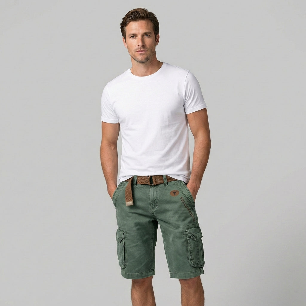 Pantalón corto hombre | cargo con bolsillos laterales