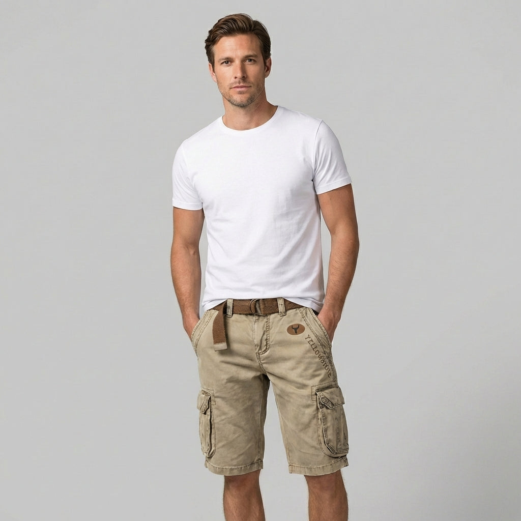 Pantalón corto hombre | cargo con bolsillos laterales